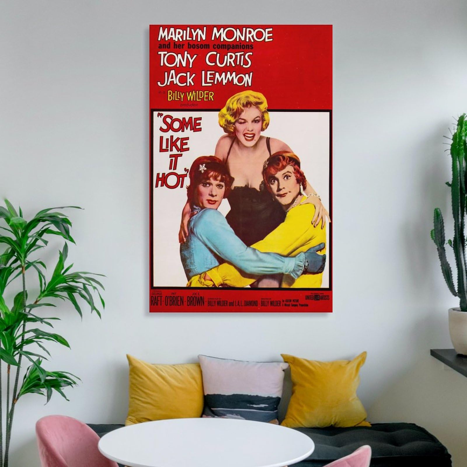 お熱いのがお好き ドイツ ポスター マリリン・モンロー ワイルダー レア お熱いのがお好き ドイツ ポスター マリリン・モンロー